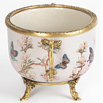 Фарфоровая чаша с бронзовыми элементами Eden Garden варинант исполнения - 3 | Loft Concept в Саратове