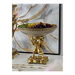 Чаша фарфоровая на двух бронзовых ангелах Eden Garden варинант исполнения - 4 | Loft Concept в Саратове