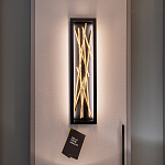 Бра в прямоугольной черной рамке с декором в виде ветвей в золотой отделке Hinkley варинант исполнения - 7 | Loft Concept в Саратове