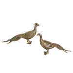 Статуэтка бронзовая пара Павлины Bronze Birds варинант исполнения - 1 | Loft Concept в Саратове