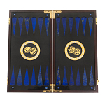 Нарды настольные из натурального камня лазурит и долерит Backgammon from Stone варинант исполнения - 2 | Loft Concept в Саратове