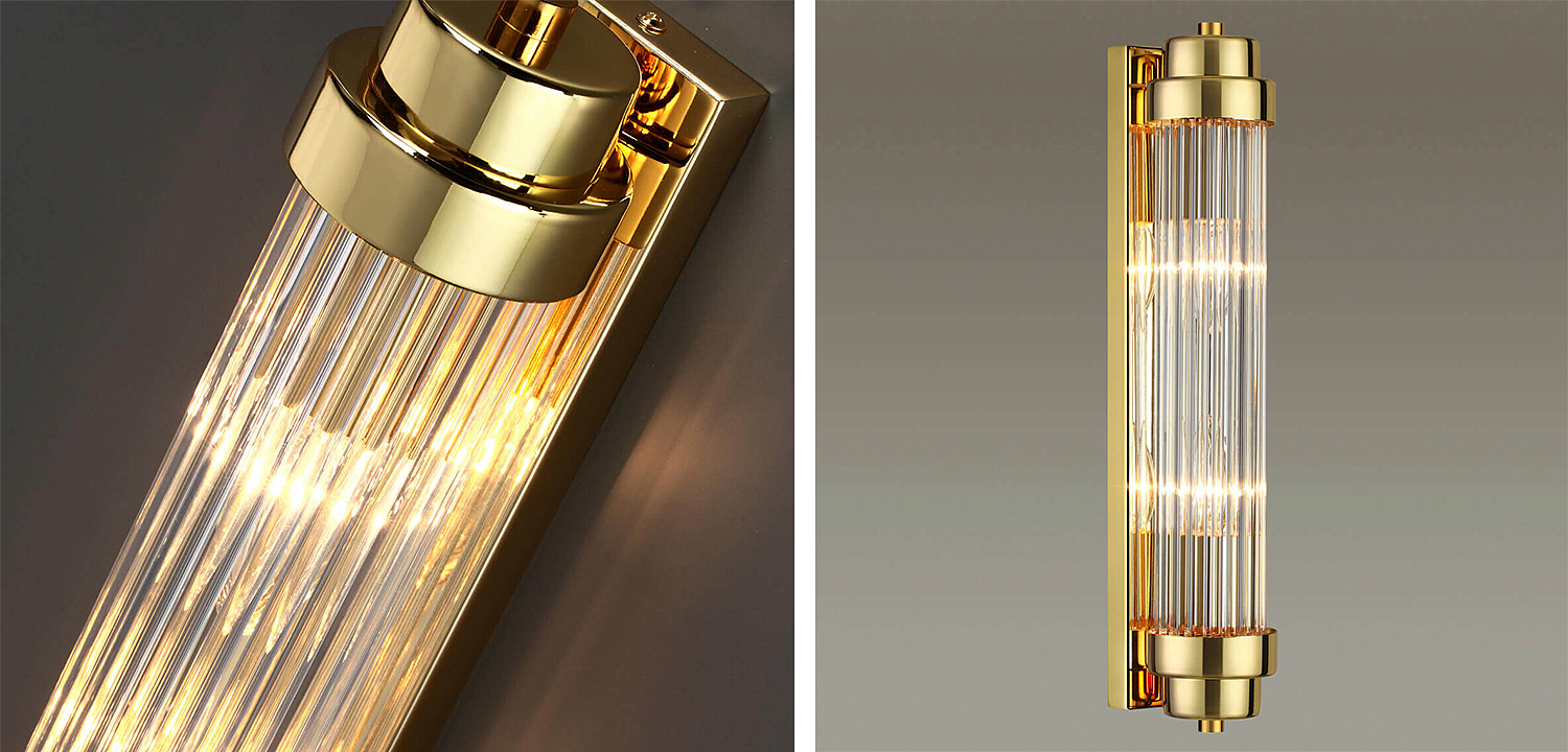 Бра Dirck Glass TUBE Sconce Gold Бра Dirck Glass TUBE Sconce Gold - Loft-Concept в Саратове