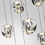 Люстра каскадня с 27-ю прозрачными шарообразными подвесами Bubbles Bocci варинант исполнения - 3 | Loft Concept в Саратове