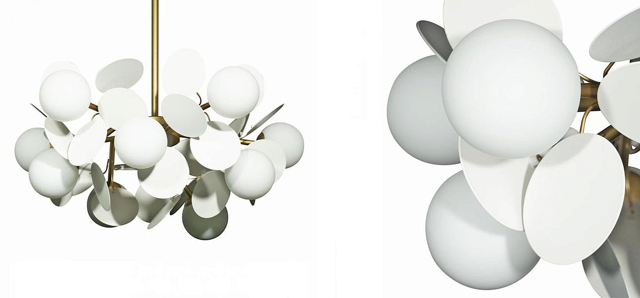 Люстра MATISSE Chandelier White 10 ламп Люстра MATISSE Chandelier White 10 ламп - Loft-Concept в Саратове