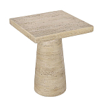 Столик приставной с квадратной столешницей Textured Cream Table варинант исполнения - 2 | Loft Concept в Саратове
