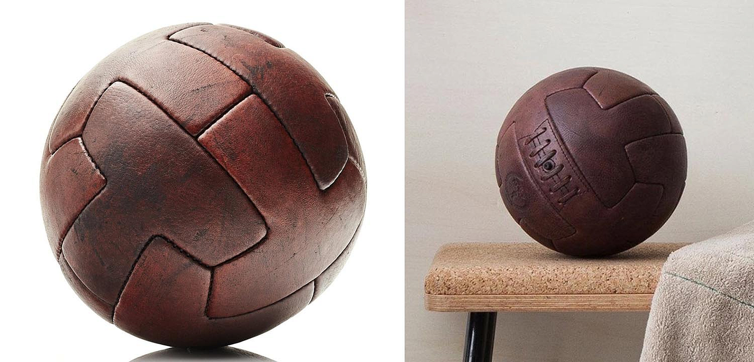 Футбольный Мяч из коричневой Кожи RETRO HERITAGE BROWN LEATHER T SOCCER BALL Футбольный Мяч из коричневой Кожи RETRO HERITAGE BROWN LEATHER T SOCCER BALL - Loft-Concept в Саратове