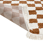 Ковер с шахматным принтом Chess Layout с эффектом шерсти варинант исполнения - 5 | Loft Concept в Саратове