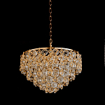 Люстра каскадная с подвесками в форме колец Galaxy of Light варинант исполнения - 4 | Loft Concept в Саратове