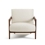 Кресло Avalon White Boucle из массива ореха варинант исполнения - 4 | Loft Concept в Саратове