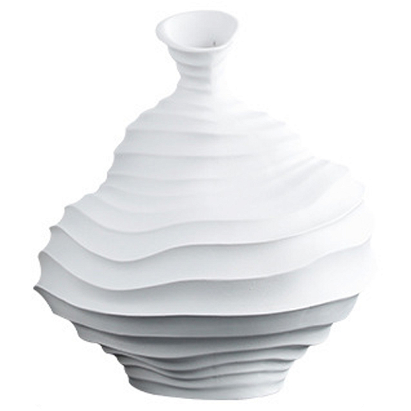 Ваза Molecule Relief Wide Vase Белый в Саратове | Loft Concept 