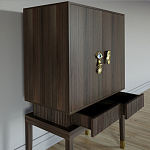 Кабинетный шкаф Elsa Dreams Walnut с 2-мя ящиками варинант исполнения - 2 | Loft Concept в Саратове