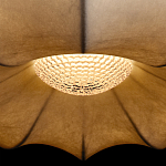 Подвесной светильник с белым фигурным абажуром и мягкими волнистыми краями Cloud Motion  варинант исполнения - 14 | Loft Concept в Саратове