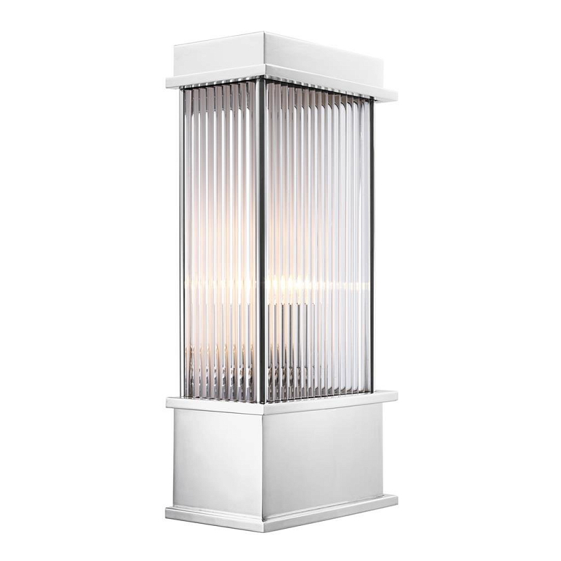 Бра Eichholtz Wall Lamp Jeremy Nickel Никель Прозрачный (Transparent) Бра Eichholtz Wall Lamp Jeremy Nickel Никель Прозрачный (Transparent) в Саратове | Loft Concept