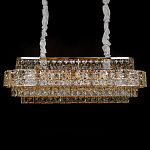 Люстра овальной формы хрустальная в неоклассическом стиле Majesty варинант исполнения - 1 | Loft Concept в Саратове
