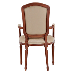 Стул с подлокотниками из натурального бука бежевый Solid Luxury варинант исполнения - 3 | Loft Concept в Саратове