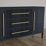 Буфет Primo с тремя ящиками и двумя фасадами Черный дуб варинант исполнения - 3 | Loft Concept в Саратове