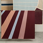 Плед из хлопка с геометрическим рисунком Elan Stripe Addison варинант исполнения - 7 | Loft Concept в Саратове