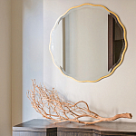 Золотое настенное зеркало Yvon Mirror варинант исполнения - 2 | Loft Concept в Саратове