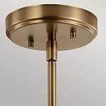 Подвесной светильник цвета латунь с прозрачным стеклянным плафоном в форме колокола Kichler варинант исполнения - 6 | Loft Concept в Саратове