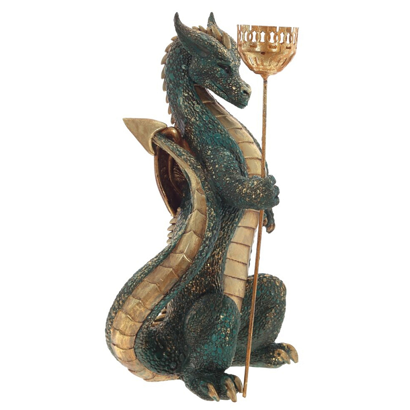 Подсвечник в виде дракона Dragon Candlestick Red Gold Blue Green Красный Золотой Синий Зеленый Подсвечник в виде дракона Dragon Candlestick Red Gold Blue Green Красный Золотой Синий Зеленый в Саратове | Loft Concept
