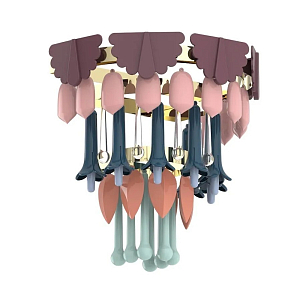 Бра с декором из разноцветных элементов в виде листьев Changing Seasons