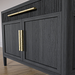 Буфет Primo с двумя ящиками и двумя фасадами Черный дуб варинант исполнения - 6 | Loft Concept в Саратове