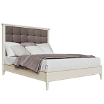 Кровать из массива бука с мягким изголовьем Tasteful Furniture варинант исполнения - 1 | Loft Concept в Саратове