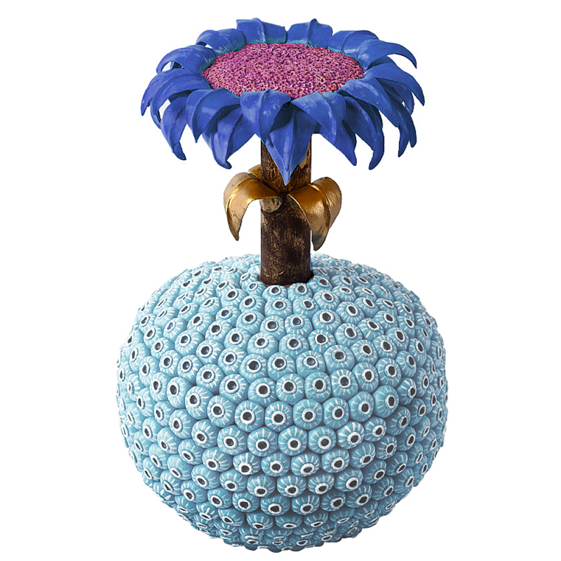 Статуэтка синий экзотический цветок Exotic Tropical Flower Голубой Синий Розовый Латунь Статуэтка синий экзотический цветок Exotic Tropical Flower Голубой Синий Розовый Латунь в Саратове | Loft Concept
