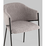 Стул Brace букле серый варинант исполнения - 2 | Loft Concept в Саратове