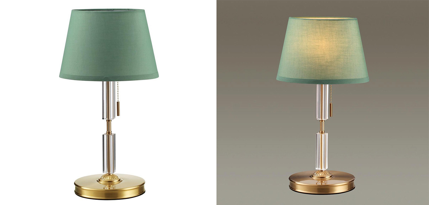 Настольная лампа Ramona Green Table Lamp Настольная лампа Ramona Green Table Lamp - Loft-Concept в Саратове