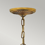 Люстра цвета латунь с 5-ю плафонами из рельефного стекла в форме ананаса Hinkley варинант исполнения - 6 | Loft Concept в Саратове