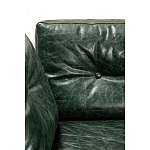Диван Лофт Натуральная Винтажная кожа Зеленый Two Seat Encounter Leather Sofa варинант исполнения - 4 | Loft Concept в Саратове