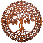 Панно из дерева LeafBerry Panel With Trees варинант исполнения - 1 | Loft Concept в Саратове