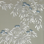 Обои ручная роспись Silk Tree Special Colourway on Pale Grey dyed silk варинант исполнения - 2 | Loft Concept в Саратове