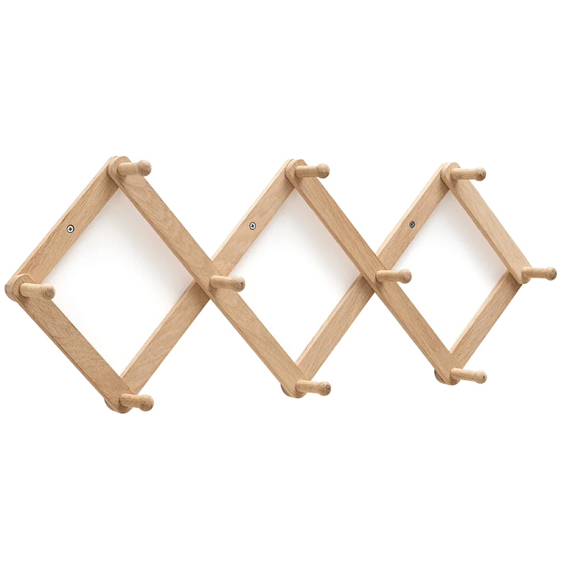 Настенная деревянная раздвижная вешалка Larson Wood Hanger Древесина Настенная деревянная раздвижная вешалка Larson Wood Hanger Древесина в Саратове | Loft Concept