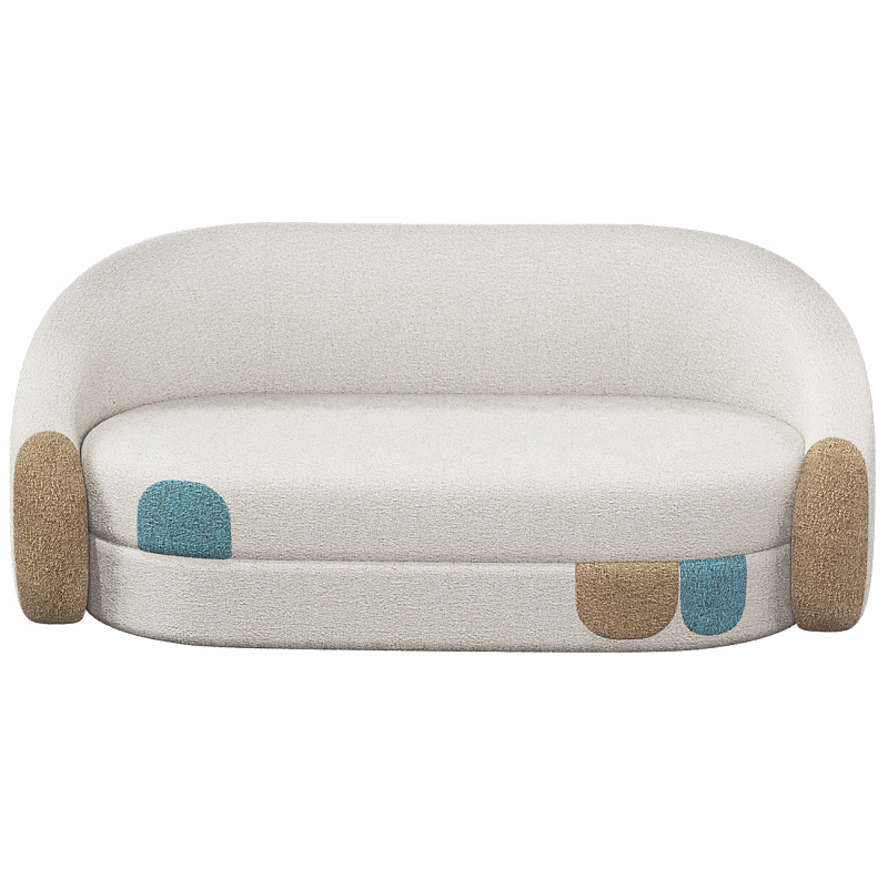 Дизайнерский Диван Undina Молочный Песочный Голубой в Саратове | Loft Concept 