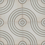 Дизайнерская плитка с узором Дорожки варинант исполнения - 1 | Loft Concept в Саратове