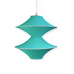 Подвесной вязаный бирюзовый светильник «Звезда Востока 02» варинант исполнения - 2 | Loft Concept в Саратове