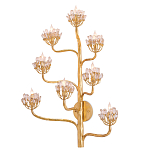 Бра золотое в виде растения Golden Flower Glade варинант исполнения - 2 | Loft Concept в Саратове