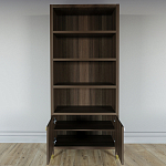 Книжный Стеллаж Elsa Dreams Walnut с задней стенкой варинант исполнения - 3 | Loft Concept в Саратове