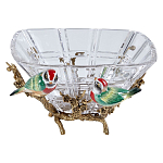 Чаша квадратная из прозрачного стекла с фигурками разноцветных птиц Eden Garden варинант исполнения - 1 | Loft Concept в Саратове