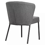 Стул серый с широкой закругленной спинкой Chair Gray Attractive варинант исполнения - 3 | Loft Concept в Саратове