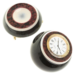 Часы настольные в виде шара из натурального камня Ball Stone Clock варинант исполнения - 8 | Loft Concept в Саратове