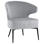 Современное мягкое кресло на металлических ножках Rakush Grey варинант исполнения - 1 | Loft Concept в Саратове
