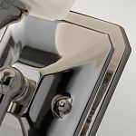 Бра для ванных комнат с белым матовым плафоном квадратной формы на основании цвета хром Feiss варинант исполнения - 3 | Loft Concept в Саратове