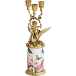 Фарфоровый подсвечник Лебедь с ангелом Asse варинант исполнения - 1 | Loft Concept в Саратове