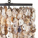 Люстра овальная с подвесками из устричных раковин Sea Ravens варинант исполнения - 1 | Loft Concept в Саратове