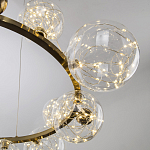 Дизайнерская кольцевая люстра с гирляндой внутри стеклянных плафонов Iona Garland Chandelier 12 варинант исполнения - 3 | Loft Concept в Саратове