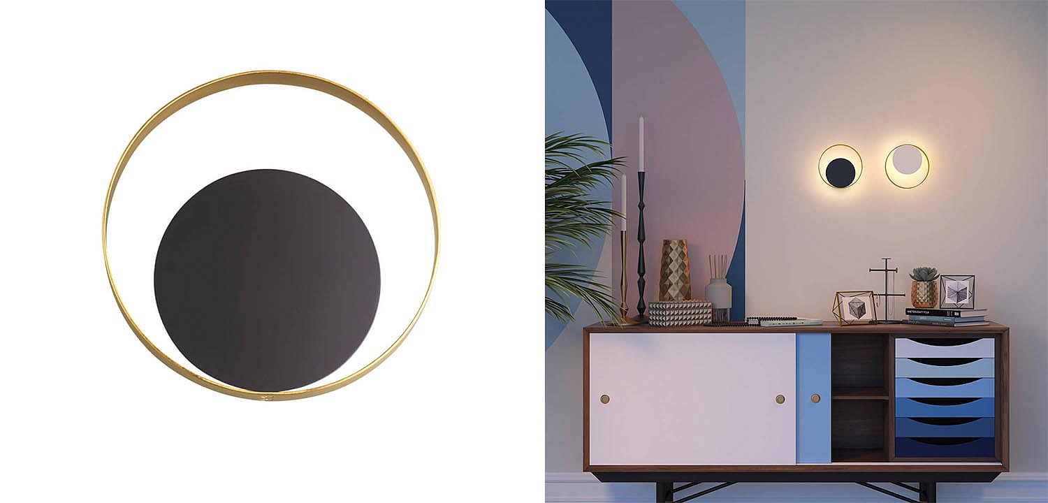 Бра Globo Ocular Sconce Circle Black Бра Globo Ocular Sconce Circle Black - Loft-Concept в Саратове