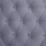 Кровать двуспальная серая с основанием из массива дерева с мягким изголовьем Velour Beds варинант исполнения - 4 | Loft Concept в Саратове